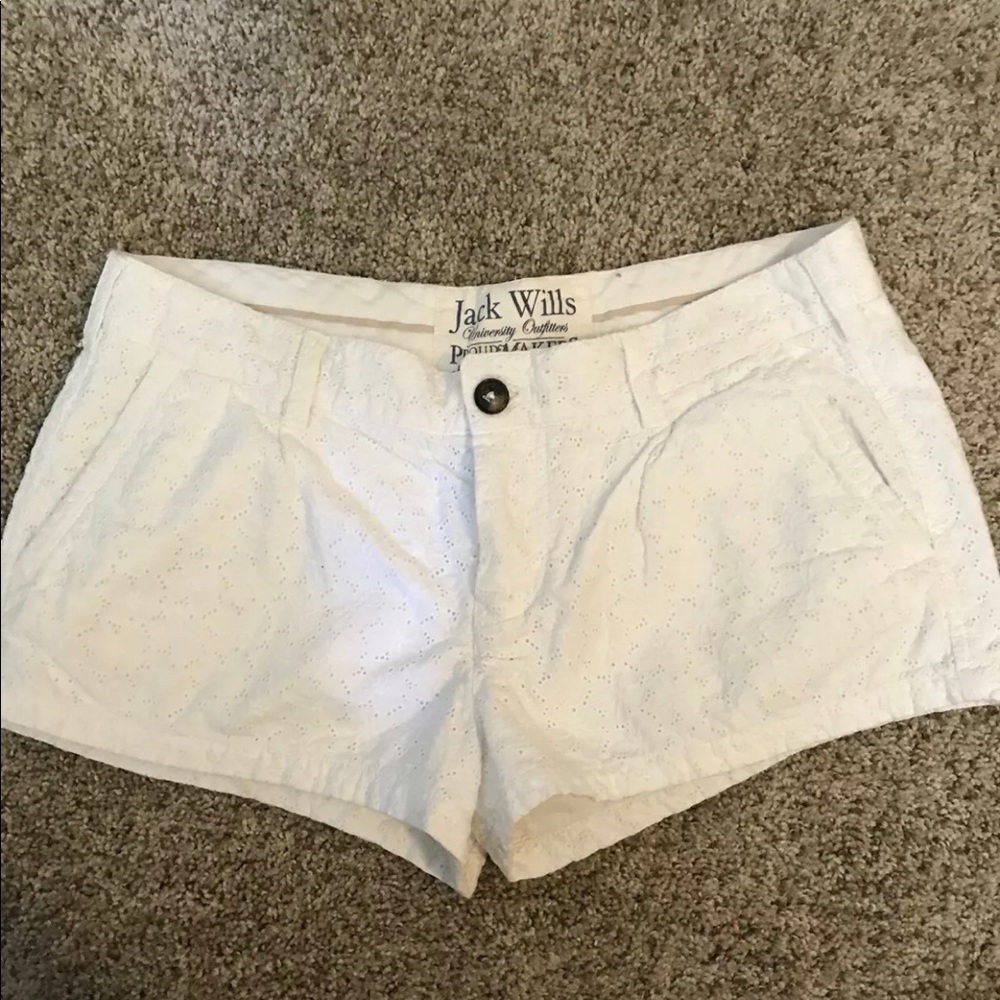 SUMMER MUST!! JACK WILLS Lace White Shorts,sz 8